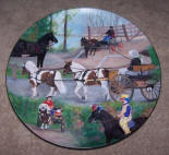 14" Platter painted