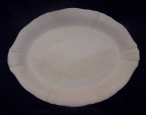 Oval Platter scalloped edges